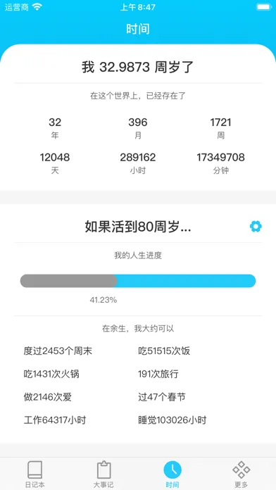 人生日记 - 年龄日记本和生活琐事笔记本 Screenshots