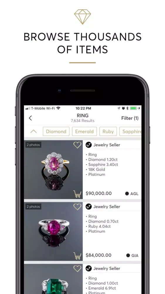 Capturas de pantalla de Jeweliet - Jewelry Inventory