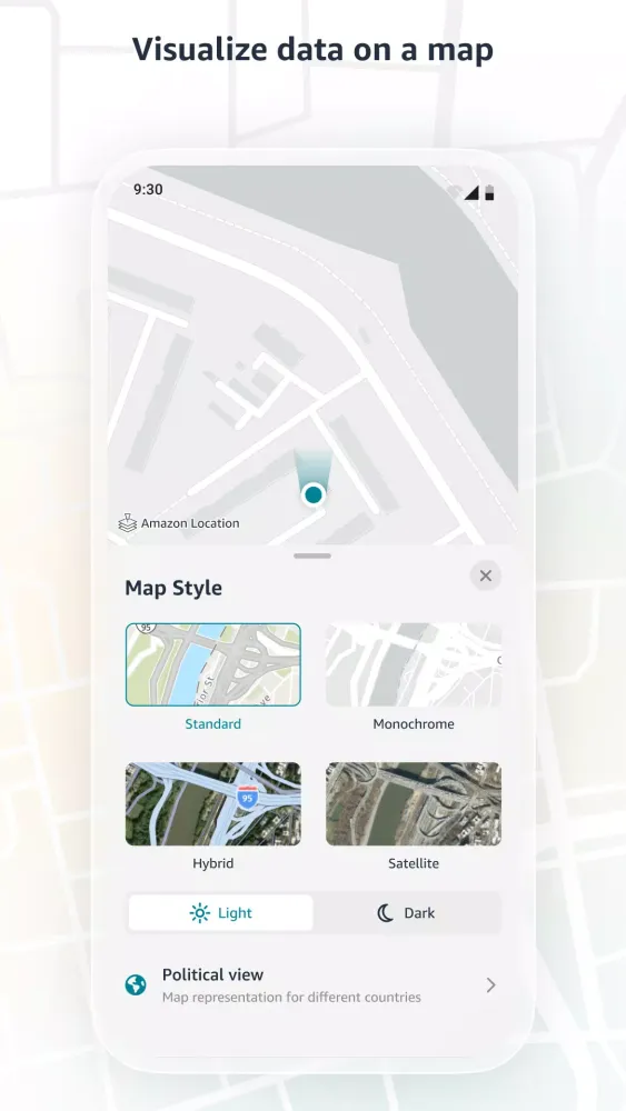 Amazon Location Demo 스크린샷