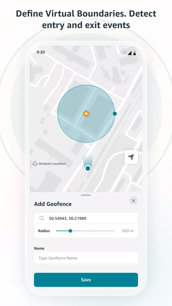 Amazon Location Demo 스크린샷