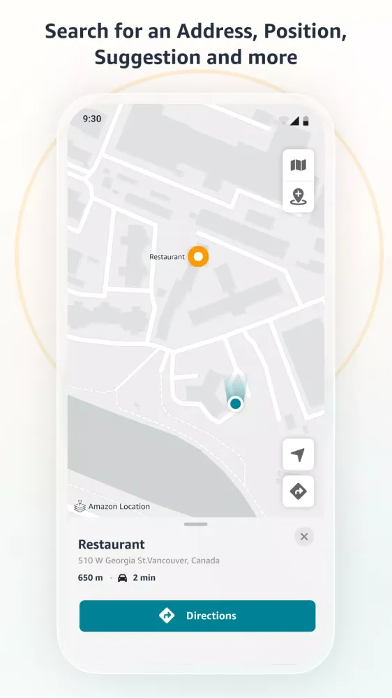 Amazon Location Demo 스크린샷