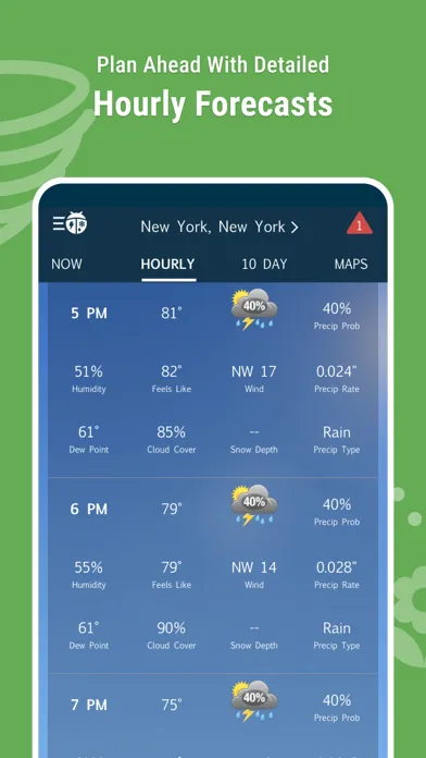 Captures d'écran de WeatherBug – Weather Forecast
