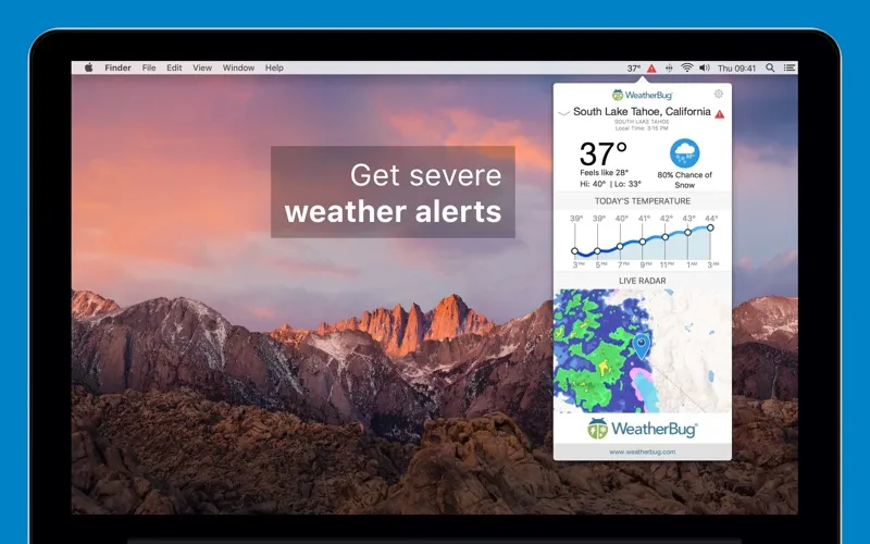 Capturas de pantalla de WeatherBug - Weather Forecasts and Alerts