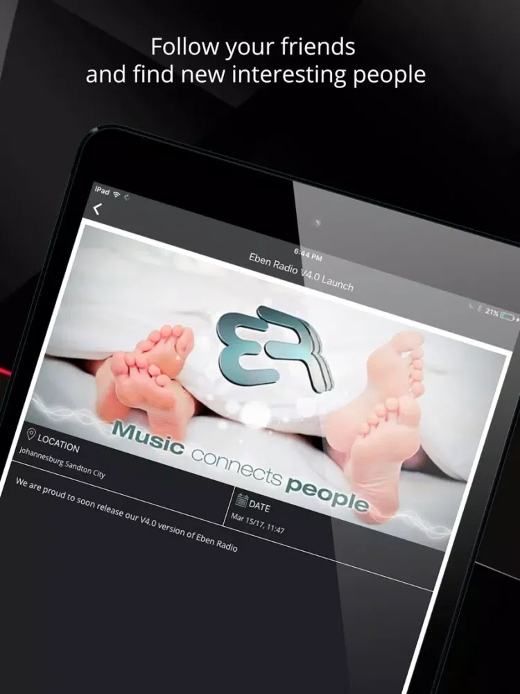 Eben Radio iPad  스크린샷
