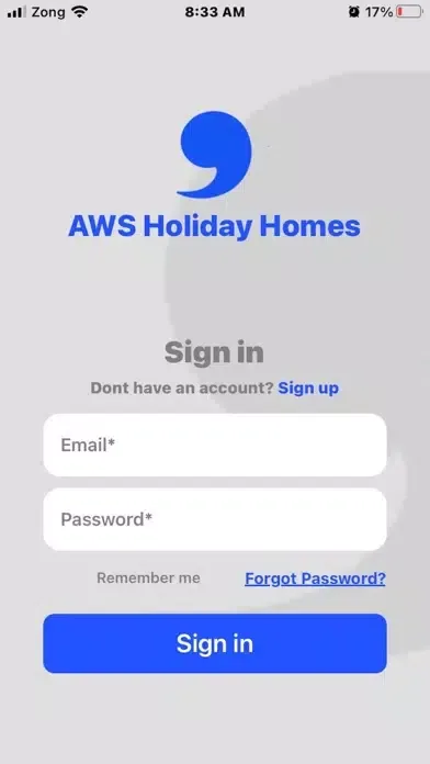 Capturas de pantalla de AWS Holiday Homes
