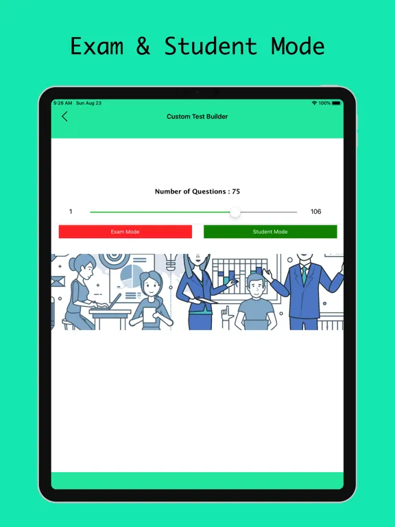 Tangkapan layar AWS Master Prep iPad 