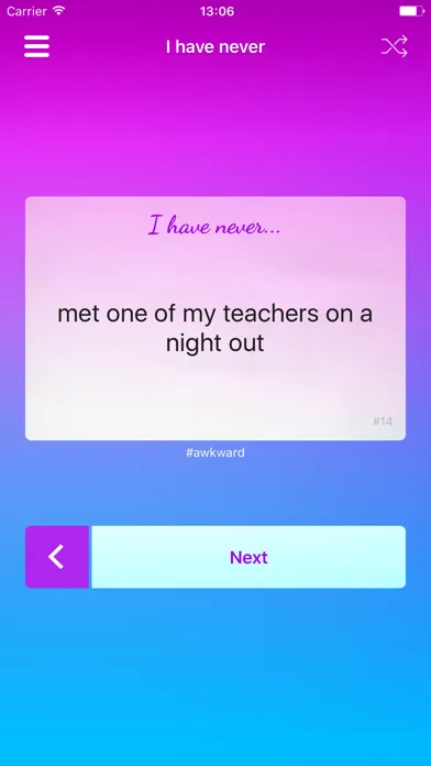 I have never (Party game) Screenshots