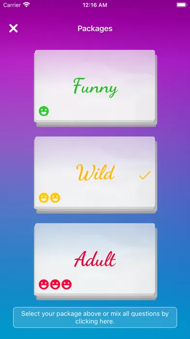 I have never (Party game) Screenshots
