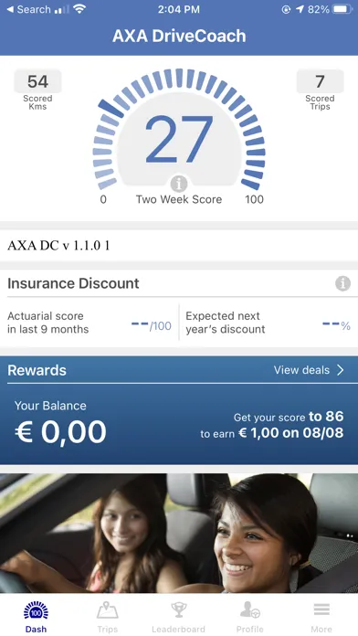 AXA DriveCoach Screenshots