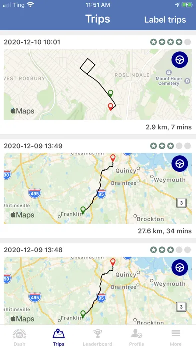 AXA DriveCoach Screenshots