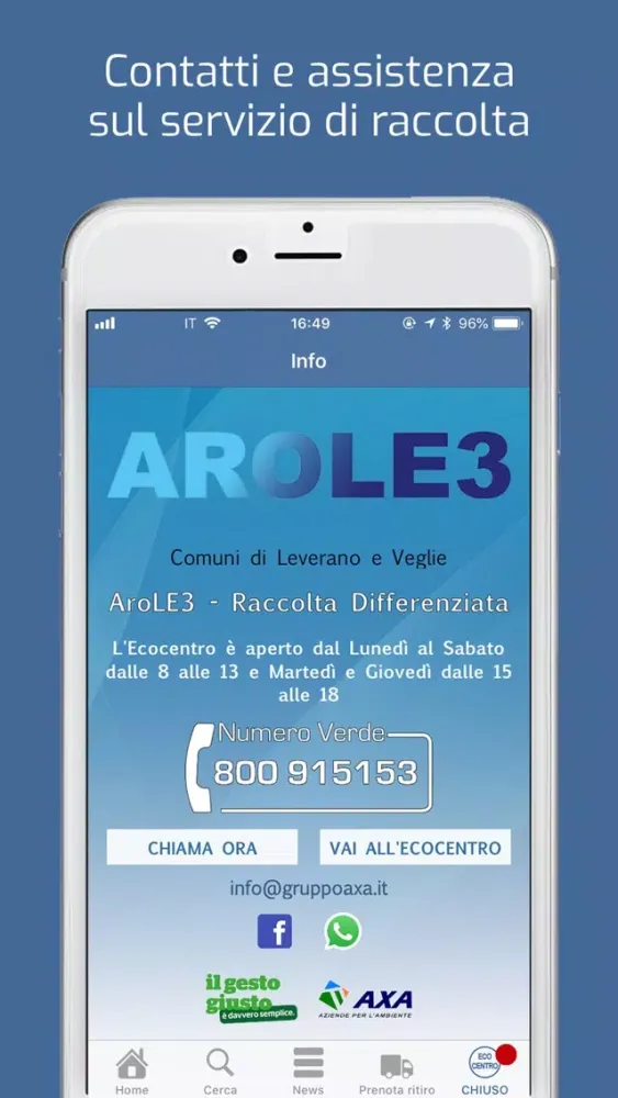 Captures d'écran de AroLE3 Raccolta Differenziata