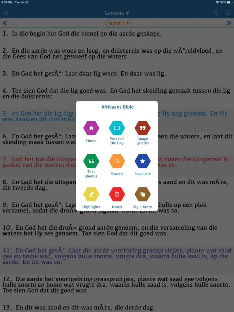 Afrikaans Bible (DIE BYBEL) iPad  Ekran Görüntüleri