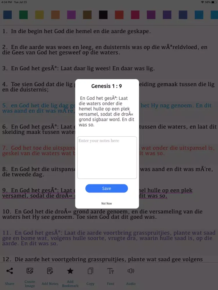 Afrikaans Bible (DIE BYBEL) iPad  Ekran Görüntüleri
