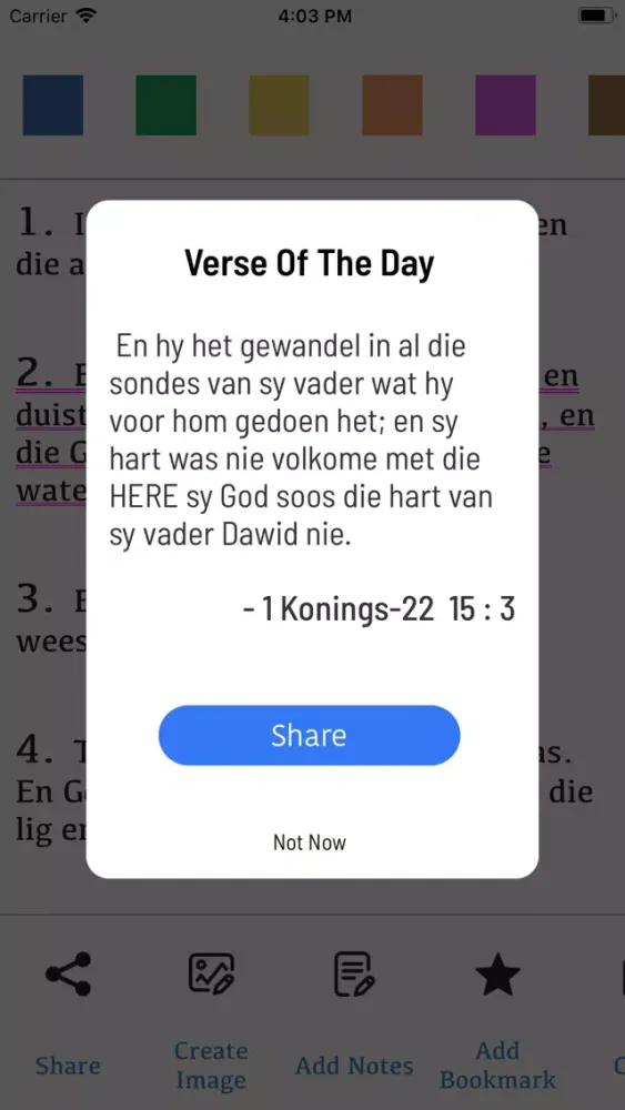 Afrikaans Bible (DIE BYBEL) Ekran Görüntüleri