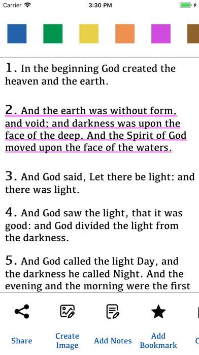 Capturas de tela do Red Letter King James Version