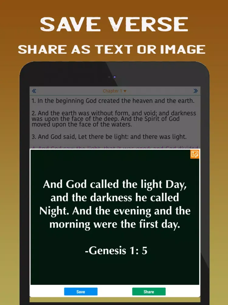 Ảnh chụp màn hình của ESV Bible . iPad 