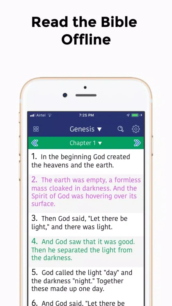 Ảnh chụp màn hình của ESV Bible .