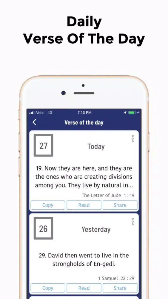 Ảnh chụp màn hình của ESV Bible .