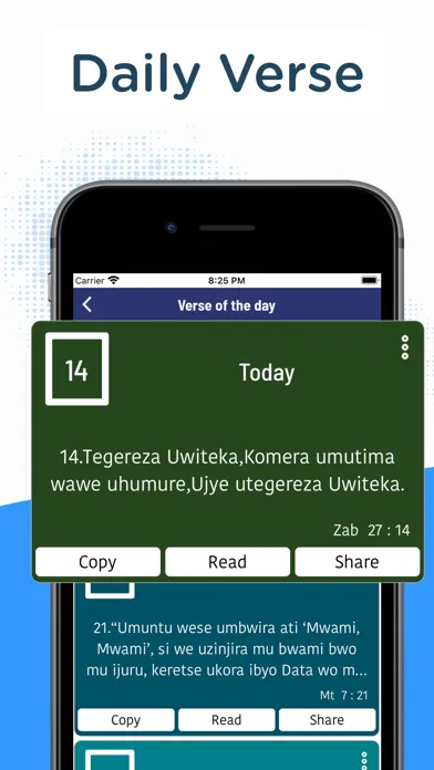 Capturas de pantalla de Kinyarwanda Bible -Biblia Yera