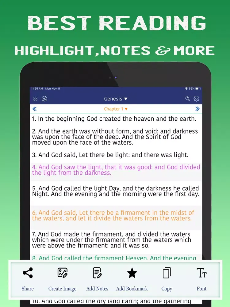 Capturas de tela do Message Bible (MSG) iPad 