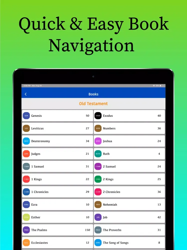 New Living Translation Bible iPad  स्क्रीनशॉट