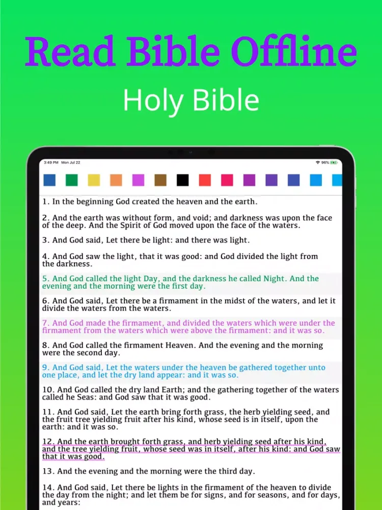New Living Translation Bible iPad  स्क्रीनशॉट