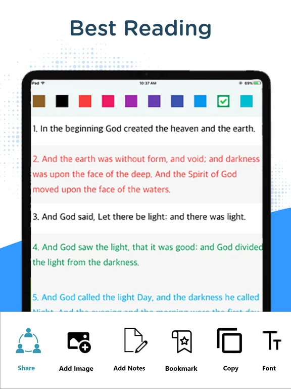Capturas de tela do NKJV Bible Holy Version Revise iPad 