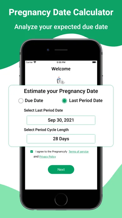 Tangkapan skrin Pregnancy Tracker & Baby Care