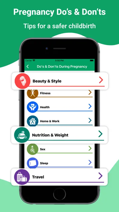 Tangkapan skrin Pregnancy Tracker & Baby Care