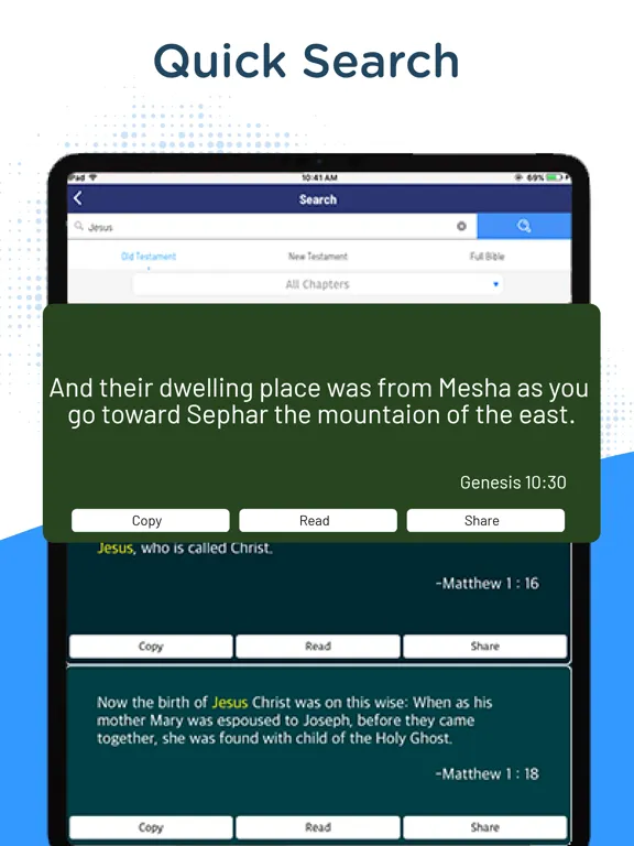 Capturas de tela do The Holy Catholic Bible iPad 