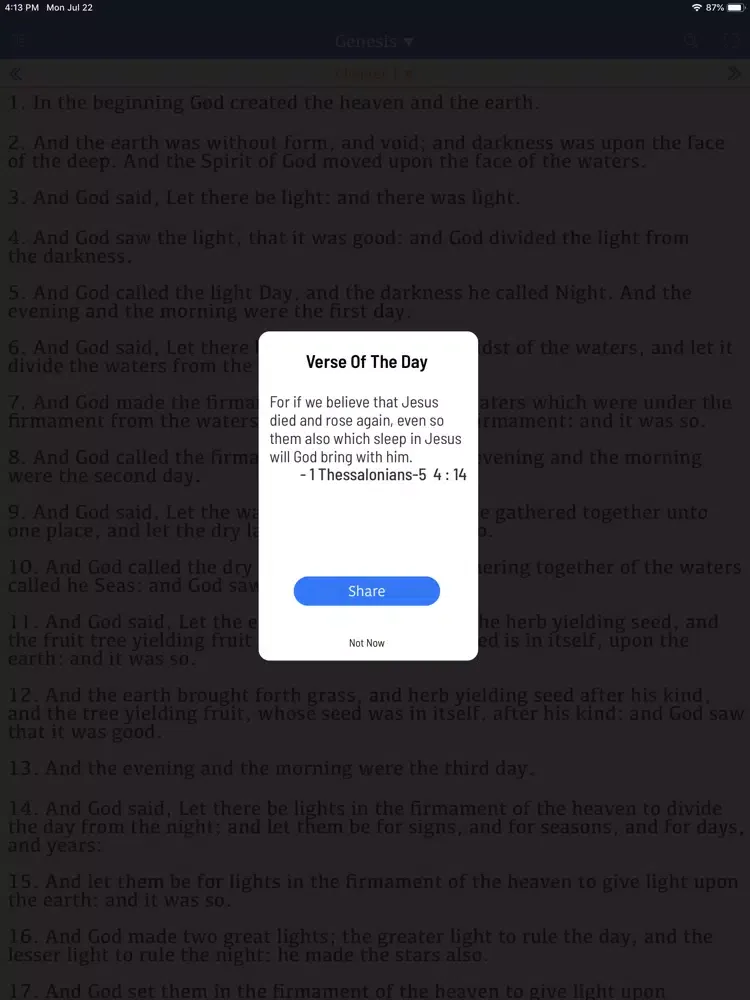 The Living Bible (TLB) iPad 应用截图