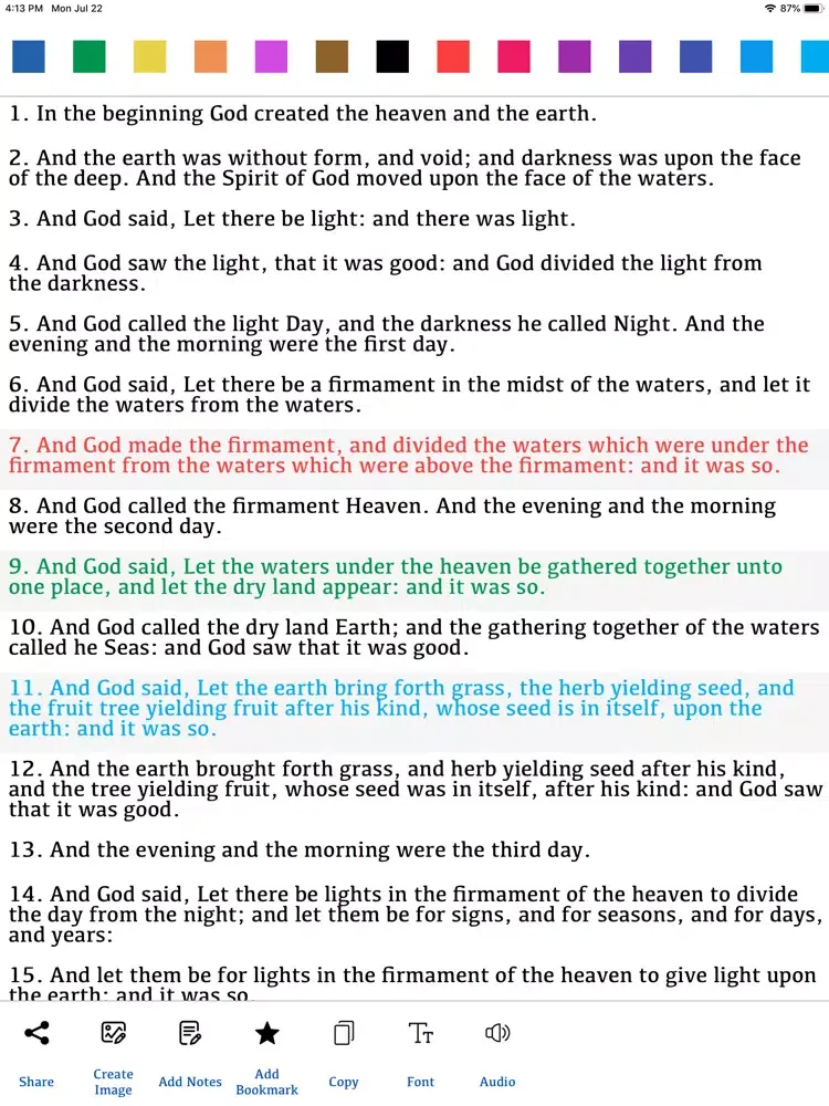 The Living Bible (TLB) iPad 应用截图