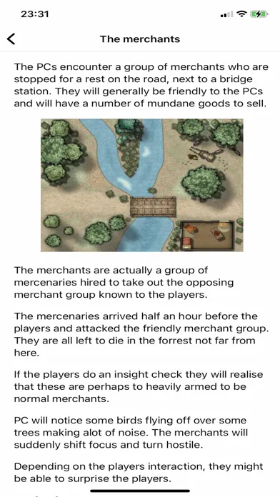 Capturas de tela do RPG Encounter
