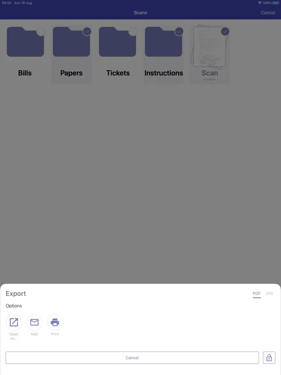Documents to PDF Scanner iPad  स्क्रीनशॉट