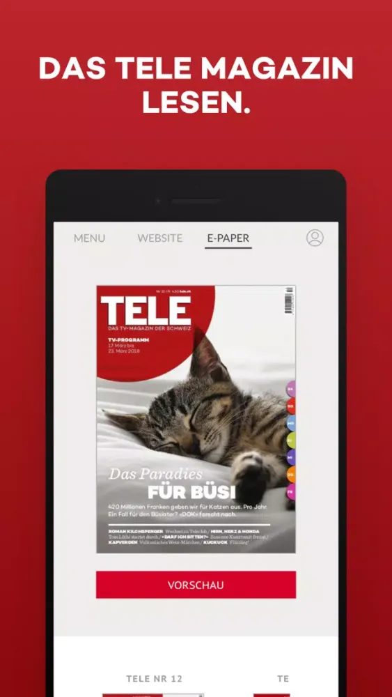 TELE ePaper Screenshots