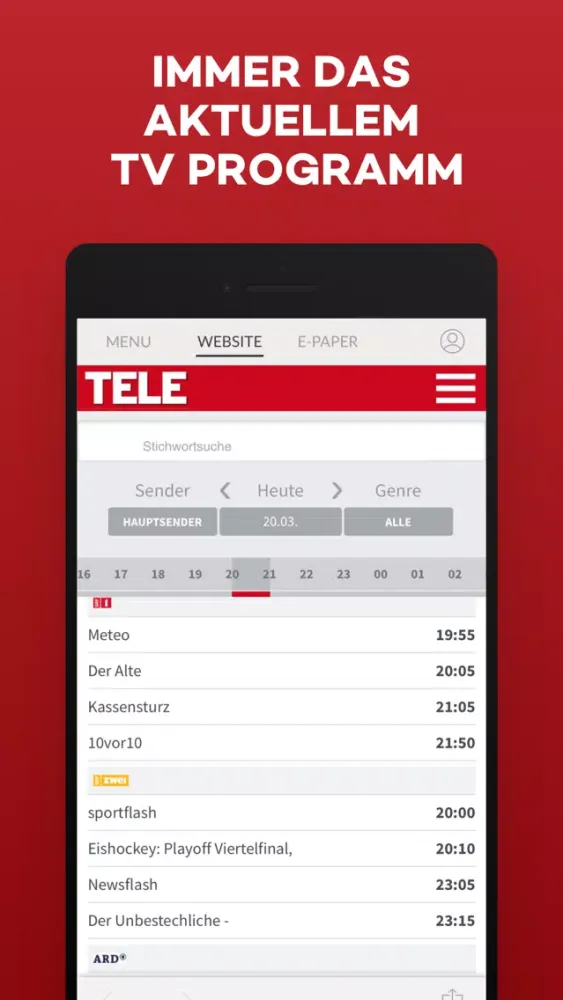 TELE ePaper Screenshots