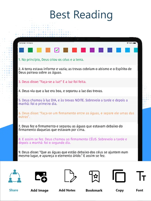 Ảnh chụp màn hình của Bíblia da Mulher Português Pro iPad 