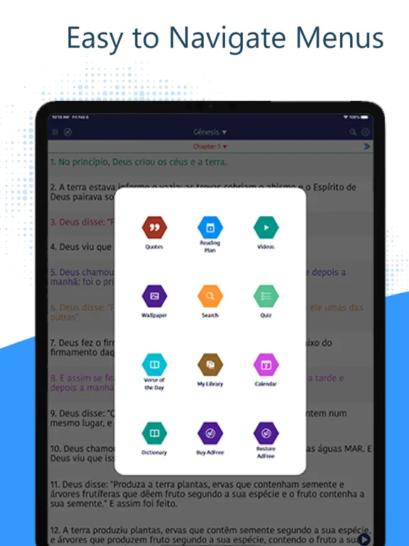Ảnh chụp màn hình của Bíblia da Mulher Português Pro iPad 