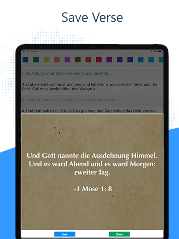 Tangkapan skrin Elberfelder Bibel Pro iPad 