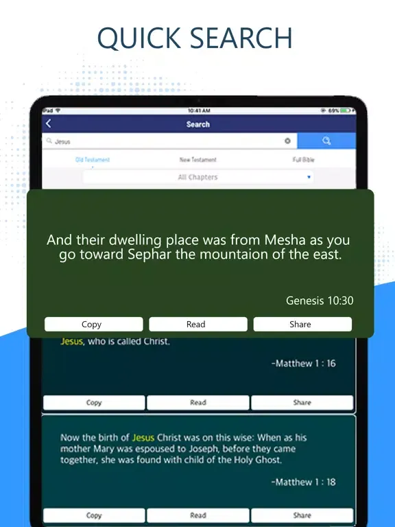 Capturas de pantalla de Holy Bible Pro (KJV Version) iPad 
