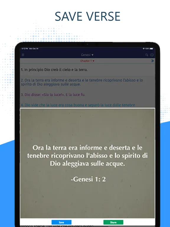 Ảnh chụp màn hình của Italian Riveduta Bible RIV Pro iPad 