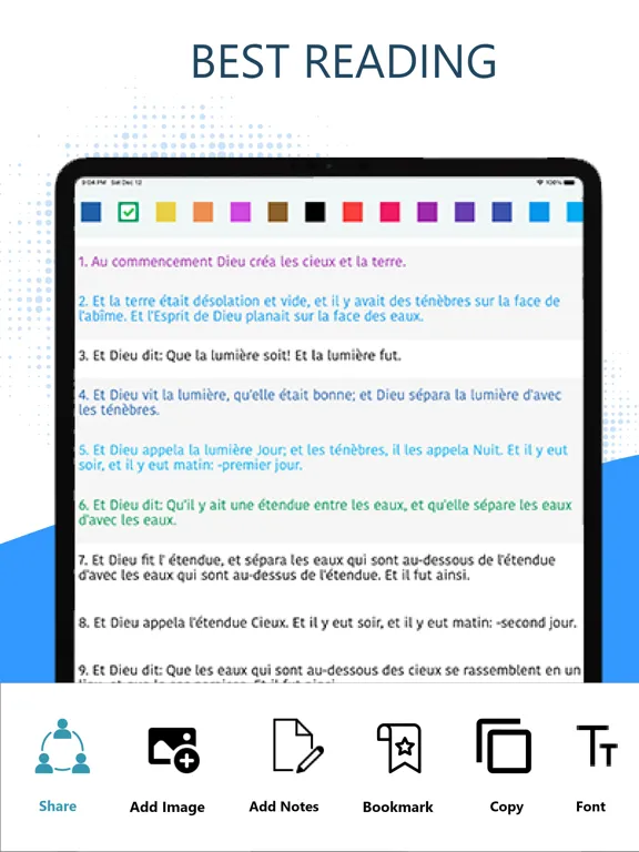 la Sainte LSV Bible Pro iPad 应用截图