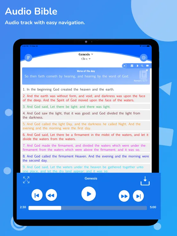 Capturas de pantalla de Amplified Bible (AMP) Audio* iPad 