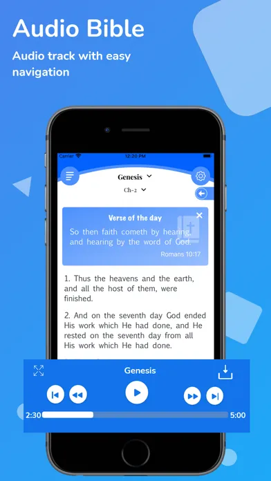 Italian Riveduta Bible Audio Screenshots