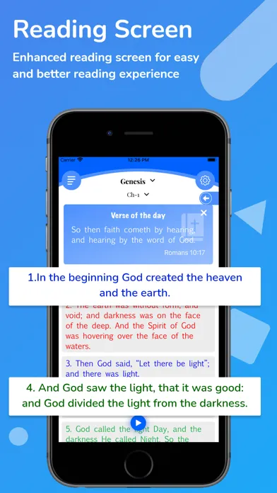 Italian Riveduta Bible Audio Screenshots