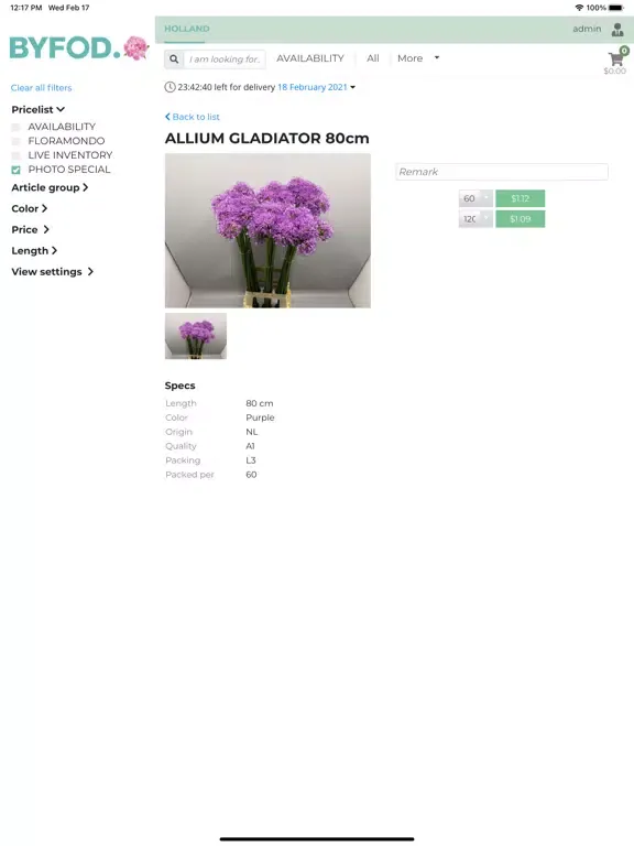 Flowers from Holland iPad  स्क्रीनशॉट