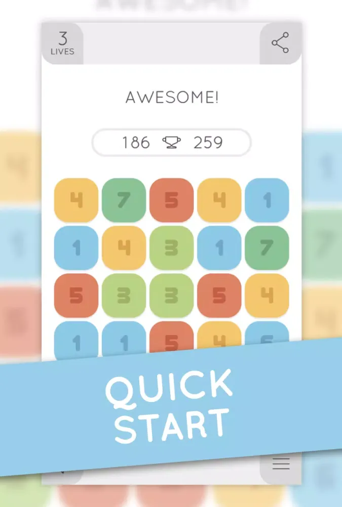 Ảnh chụp màn hình của AMPUGA! - puzzle about numbers