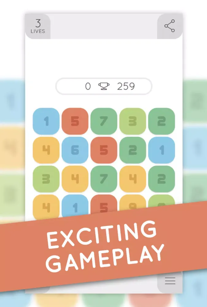 Ảnh chụp màn hình của AMPUGA! - puzzle about numbers