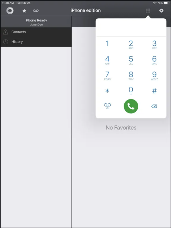 Bolt Softphone iPad  Screenshots