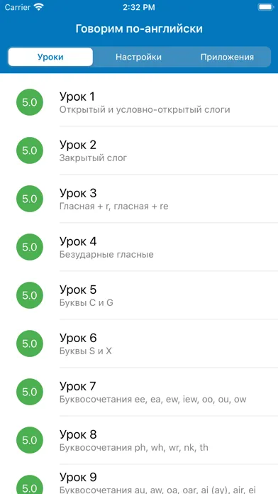 Screenshot di Полиглот. Говорим по-английски